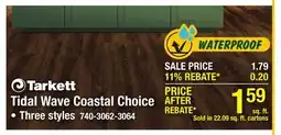 Menards Tarkett Tidal Wave Coastal Choice offer
