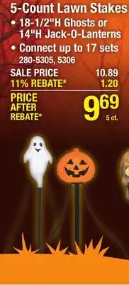 Menards 5-Count Lawn Stakes offer
