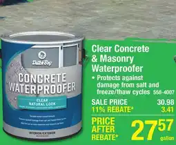 Menards Dutch Boy Clear Concrete & Masonry Waterproofer offer