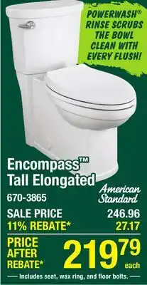 Menards Encompass Tall Elongated offer
