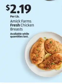 Aldi Amick Farms Fresh Chicken Breasts offer