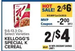 Food Lion Kellogg's Special K Cereal offer