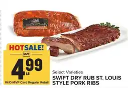 Food Lion Swift Dry Rub St. Louis Style Pork Ribs offer