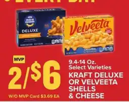 Food Lion Kraft Deluxe or Velveeta Shells & Cheese offer