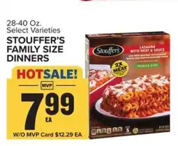 Food Lion Stouffer's Family Size Dinners offer