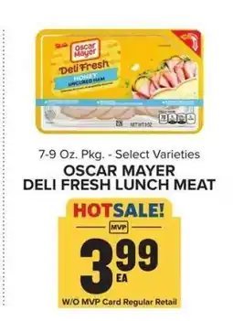 Food Lion Oscar Mayer Deli Fresh Lunch Meat offer