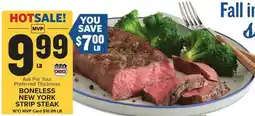 Food Lion Boneless New York Strip Steak offer