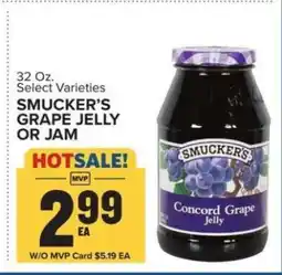 Food Lion Smucker's Grape Jelly or Jam offer