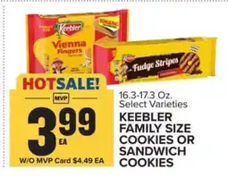 Food Lion Keebler Family Size Cookies or Sandwich Cookies offer