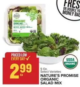 Food Lion Nature's Promise Organic Salad Mix offer