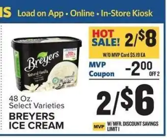 Food Lion Breyers Ice Cream offer