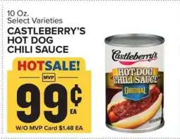 Food Lion Castleberry’s Hot Dog Chili Sauce offer