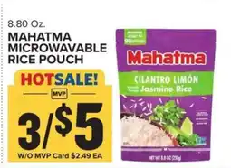 Food Lion Mahatma Microwavable Rice Pouch offer