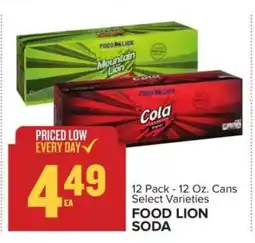 Food Lion FOOD LION SODA offer
