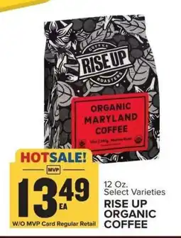 Food Lion RISE UP ORGANIC COFFEE offer