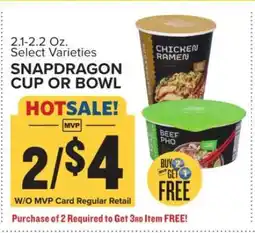 Food Lion Snapdragon Cup or Bowl offer