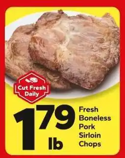 Save a Lot Fresh Boneless Pork Sirloin Chops offer