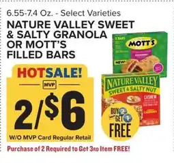 Food Lion Nature Valley Sweet & Salty Granola or Mott’s Filled Bars offer