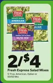 Save a Lot Fresh Express Salad Mixes offer