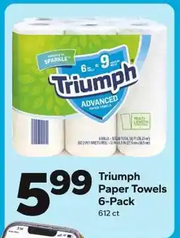 Save a Lot Triumph Paper Towels 6-Pack offer