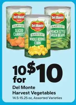 Save a Lot Del Monte Harvest Vegetables offer