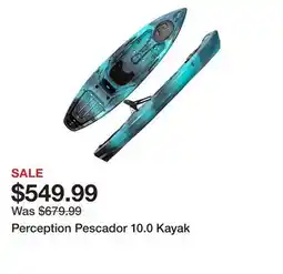 Dick's Sporting Goods Perception Pescador 10.0 Kayak offer