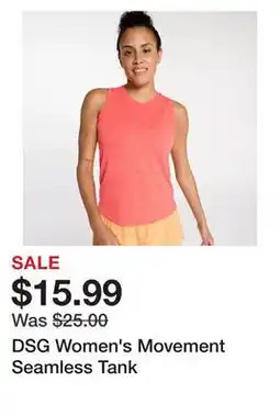 Dick's Sporting Goods DSG Women's Movement Seamless Tank offer