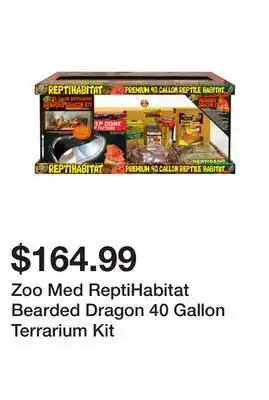 Petsmart Zoo Med ReptiHabitat Bearded Dragon 40 Gallon Terrarium Kit offer