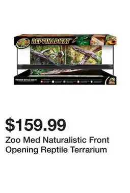 Petsmart Zoo Med Naturalistic Front Opening Reptile Terrarium offer