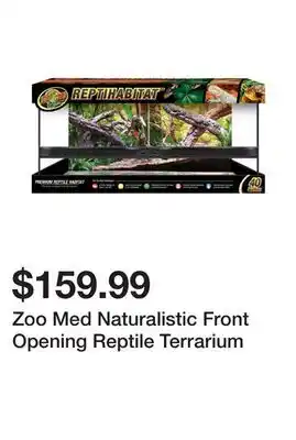 Petsmart Zoo Med Naturalistic Front Opening Reptile Terrarium offer