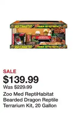 Petsmart Zoo Med ReptiHabitat Bearded Dragon Reptile Terrarium Kit, 20 Gallon offer