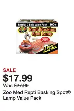 Petsmart Zoo Med Repti Basking Spot Lamp Value Pack offer