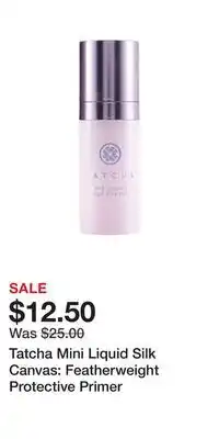 Kohl's Tatcha Mini Liquid Silk Canvas: Featherweight Protective Primer offer