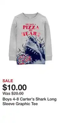 Kohl's Boys 4-8 Carter's Shark Long Sleeve Graphic Tee offer