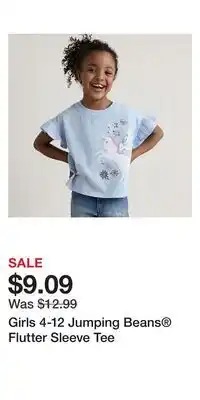 Kohl's Girls 4-12 Jumping Beans Flutter Sleeve Tee offer