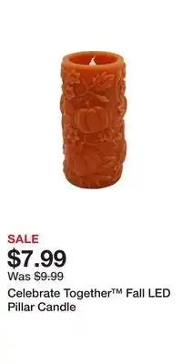 Kohl's Celebrate Together Fall LED Pillar Candle offer