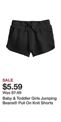 Kohl's Baby & Toddler Girls Jumping Beans Pull On Knit Shorts offer