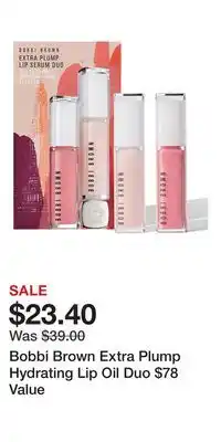 Nordstrom Bobbi Brown Extra Plump Hydrating Lip Oil Duo $78 Value offer