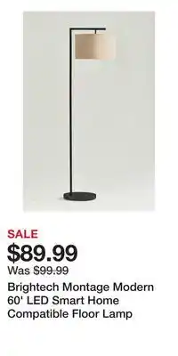 Nordstrom Brightech Montage Modern 60' LED Smart Home Compatible Floor Lamp offer