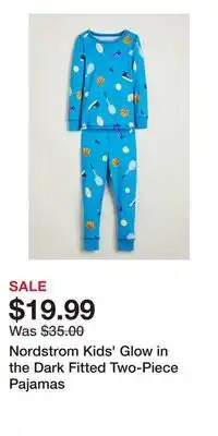 Nordstrom Nordstrom Kids' Glow in the Dark Fitted Two-Piece Pajamas offer