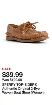 Nordstrom SPERRY TOP-SIDER Authentic Original 2-Eye Woven Boat Shoe (Women) offer