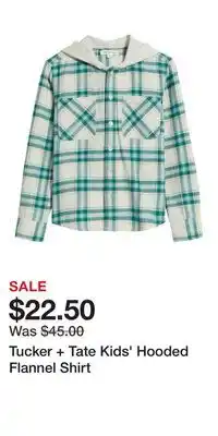 Nordstrom Tucker + Tate Kids' Hooded Flannel Shirt offer