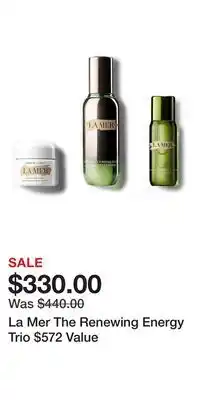 Nordstrom La Mer The Renewing Energy Trio $572 Value offer