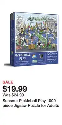 Nordstrom Sunsout Pickleball Play 1000 piece Jigsaw Puzzle for Adults offer