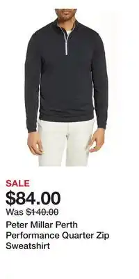 Nordstrom Peter Millar Perth Performance Quarter Zip Sweatshirt offer