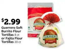 Fareway Guerrero Soft Burrito Flour Tortillas or Fajita Flour Tortillas offer