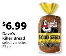 Fareway Dave's Killer Bread offer