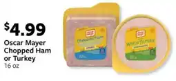 Fareway Oscar Mayer Chopped Ham or Turkey offer