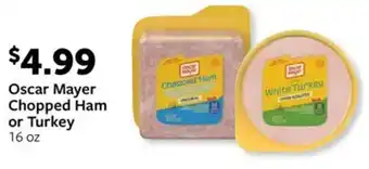 Fareway Oscar Mayer Chopped Ham or Turkey offer