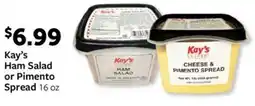 Fareway Kay's Ham Salad or Pimento Spread offer